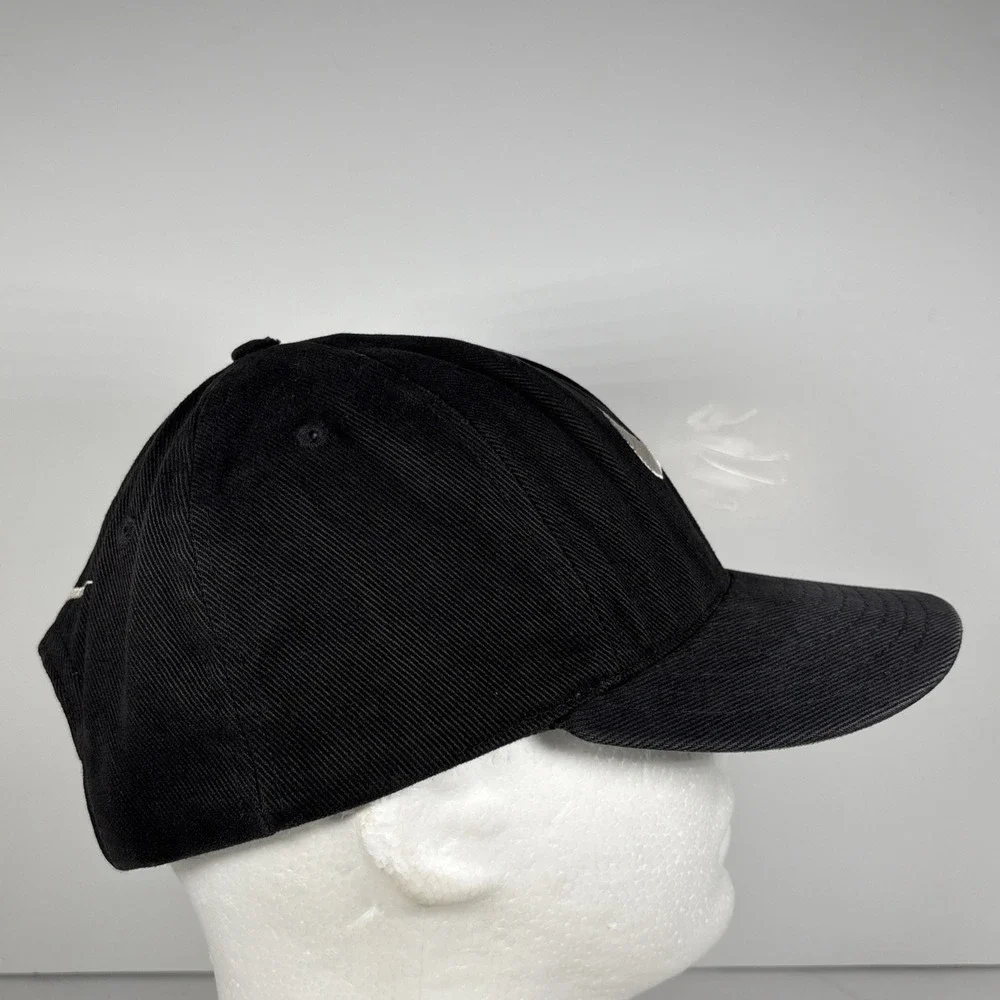 Vintage Nike Golf Black With Green Under Visor Strap‎ Back Hat OSFM